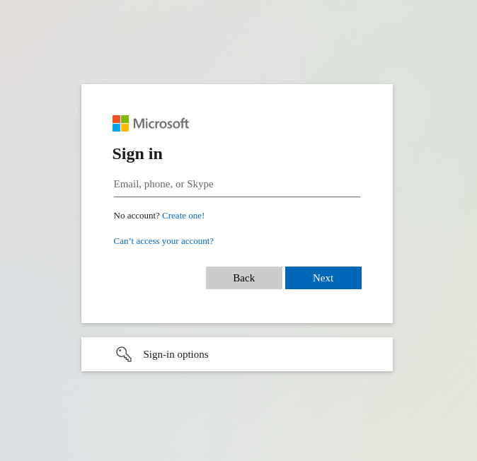 Screenshot of Microsoft oauth screen in a browser after selecting browser method asking you to sing in to your Microsoft account